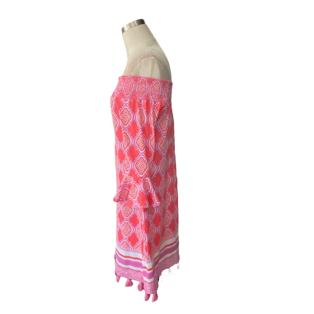 Cabana Life Off-The-Shoulder Sundress UPF 50+ Sun Protective Cover-Up Medium - Picture 6 of 14